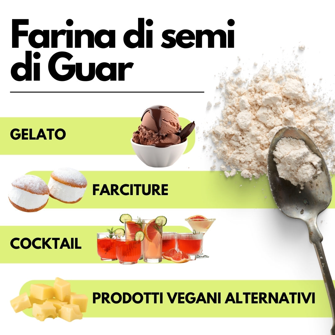 Farina di Semi di Guar (E412)  - Origine India - Confezionato in Italia