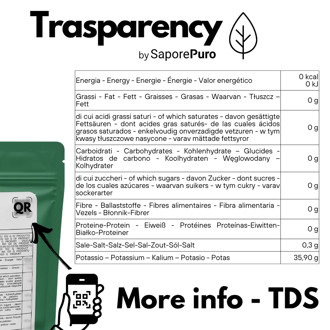 Potassio Citrato - Citrato di Potassio - Origine GERMANIA - Sostituto del Sale