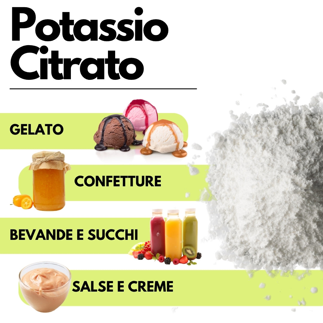 Potassio Citrato - Citrato di Potassio - Origine GERMANIA - Sostituto del Sale