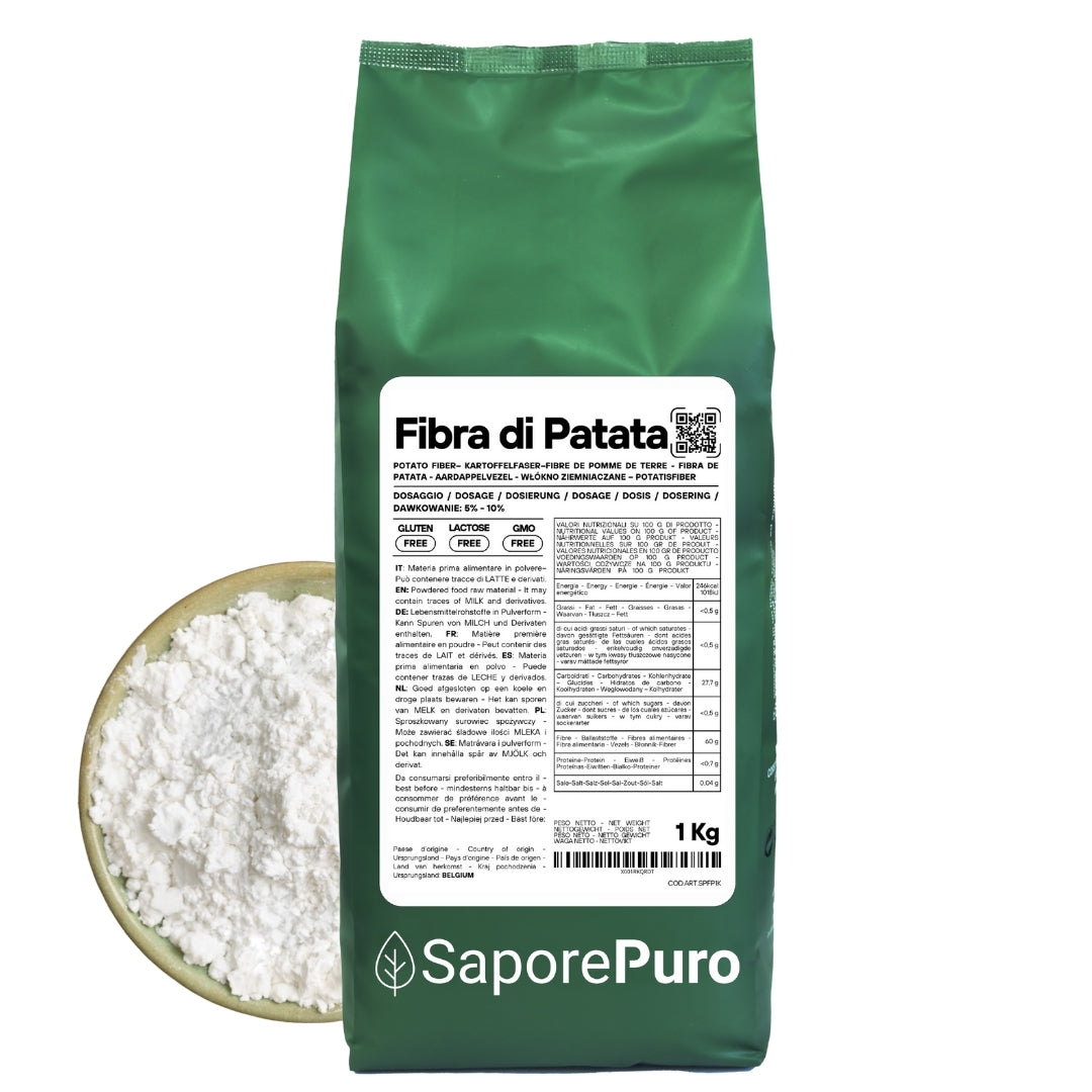 Fibra di Patata - Gluten Free - Origine Belgio- ideale per panificazione e prodotti da forno