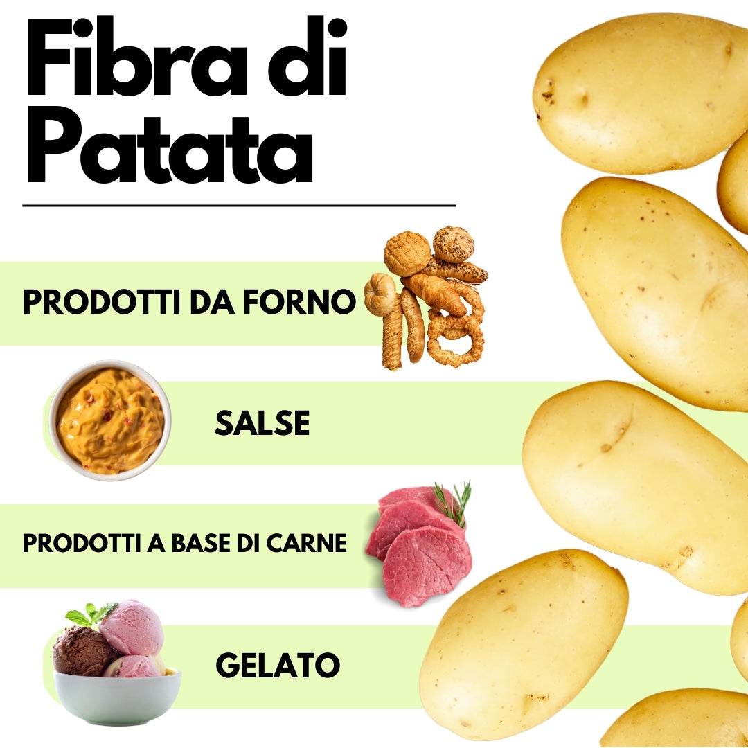 Fibra di Patata - Gluten Free - Origine Belgio- ideale per panificazione e prodotti da forno