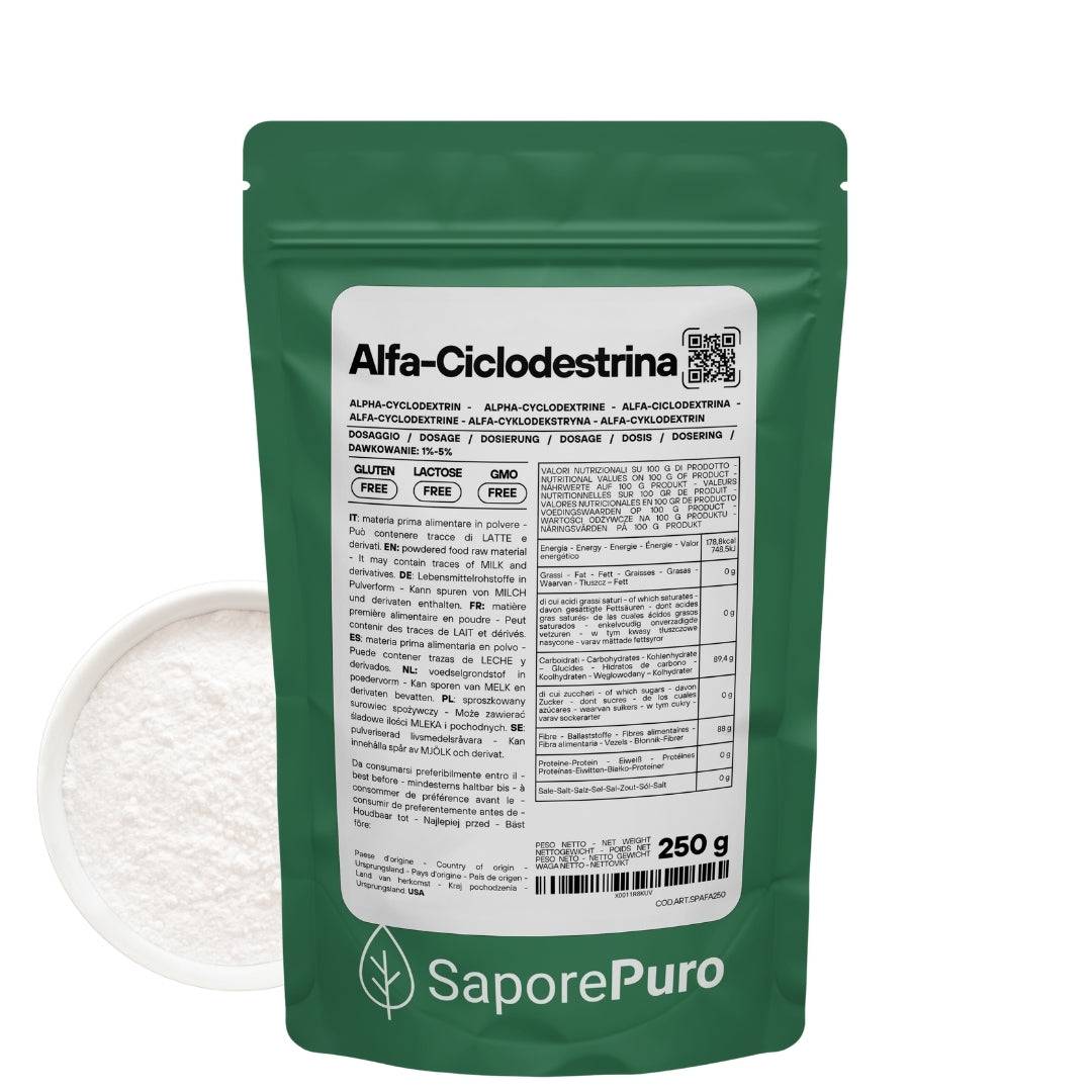Alfaciclodestrina  - Gelato Clean Label Senza Glutine - Emulsionante Naturale