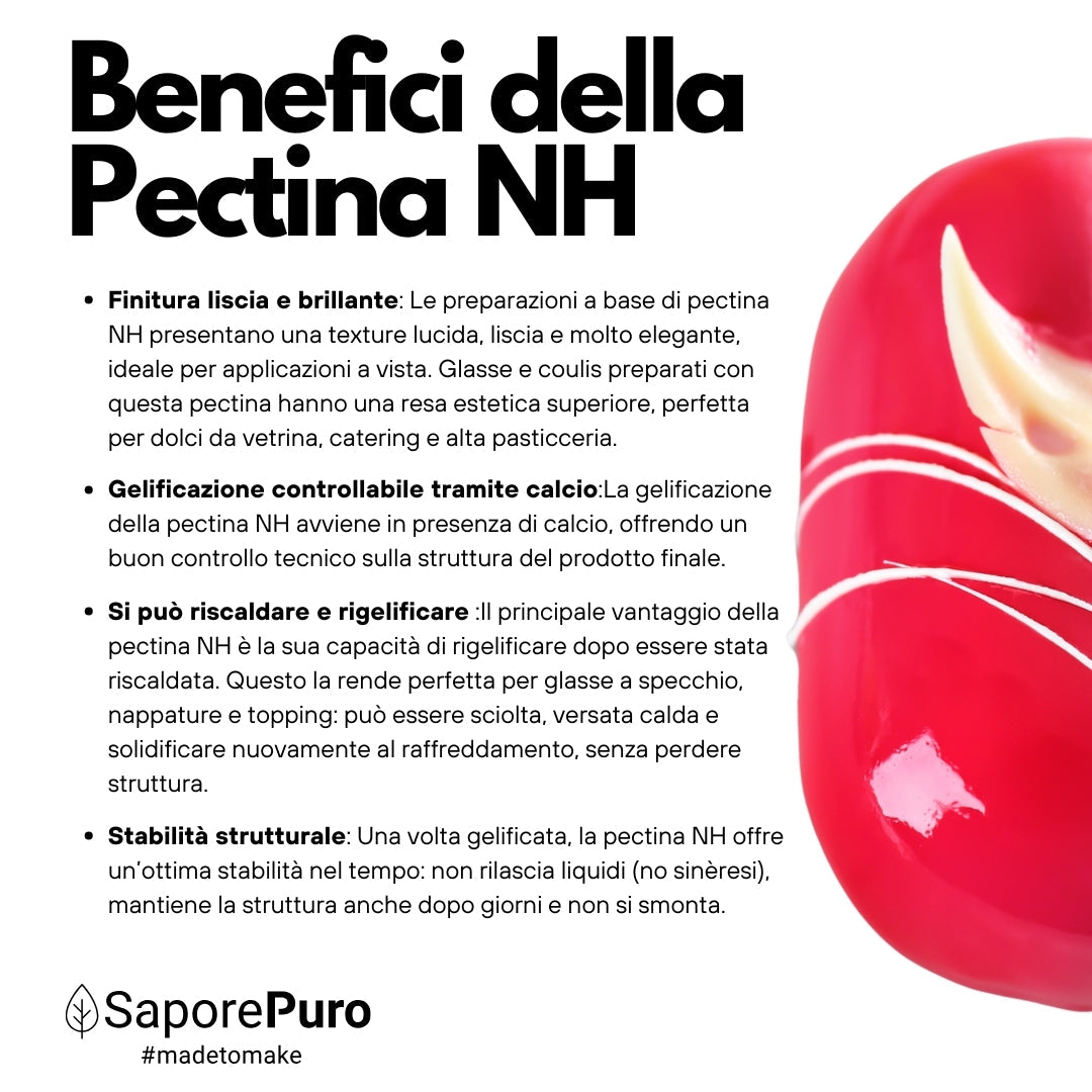 Pectina NH SaporePuro -  ideale per nappage, gelatine e glasse