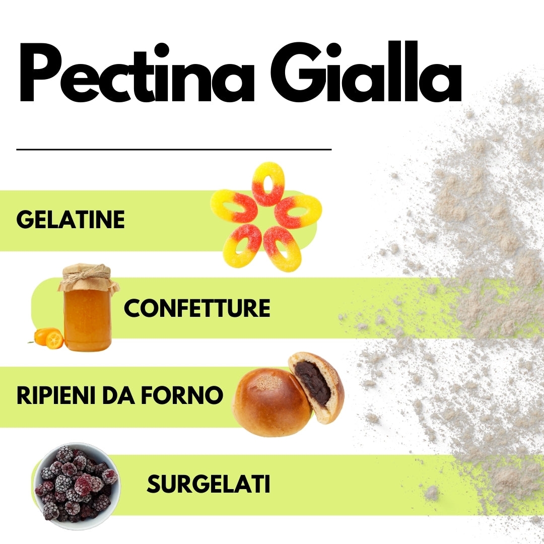 Pectina Gialla (Jaune) SaporePuro - Gelatine di Frutta, Marmellate, Gel Spessi