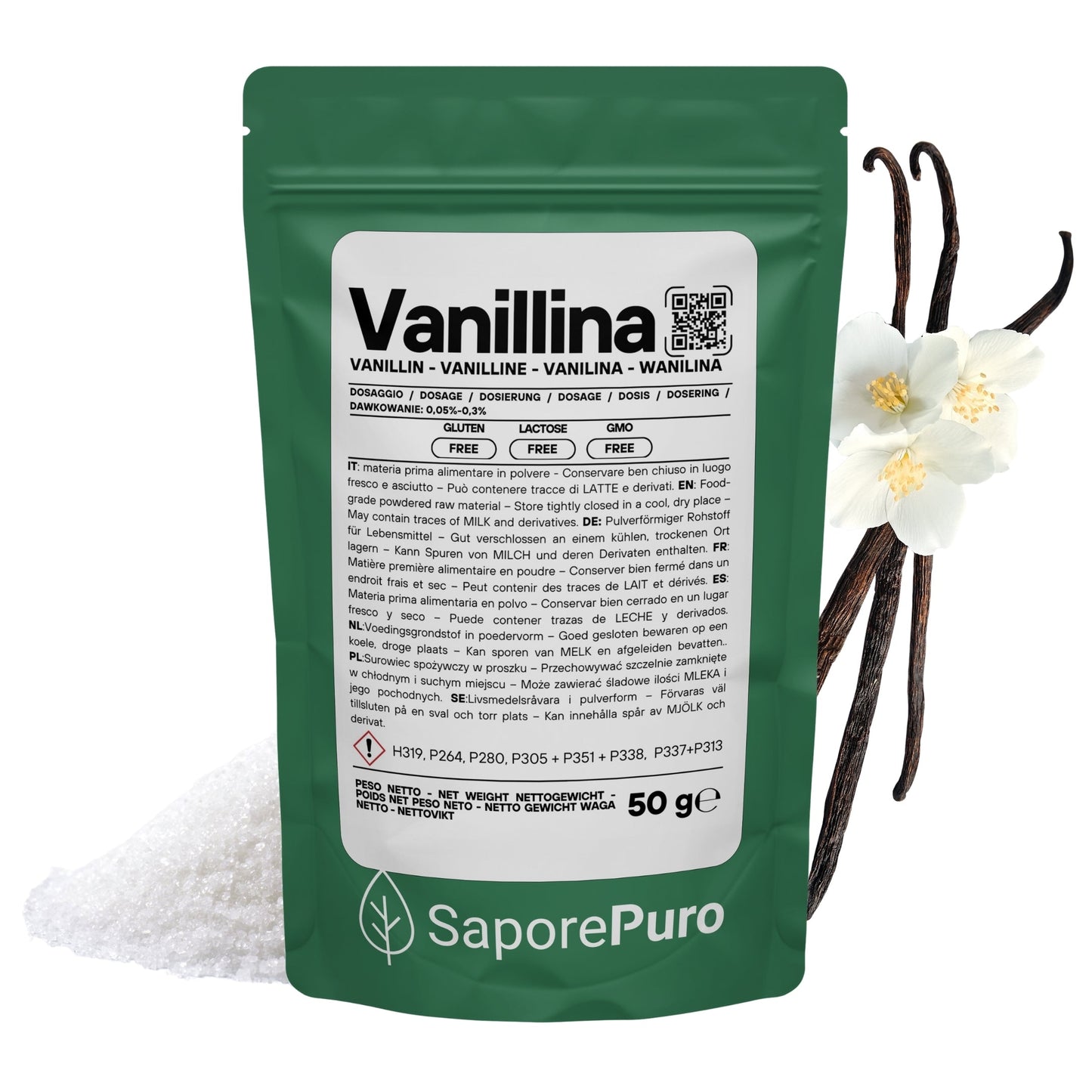 Vanillina Pura - Aroma intenso e persistente