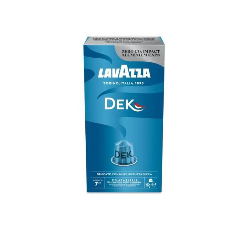 100 capsule Lavazza compatibili Nespresso in alluminio decaffeinato