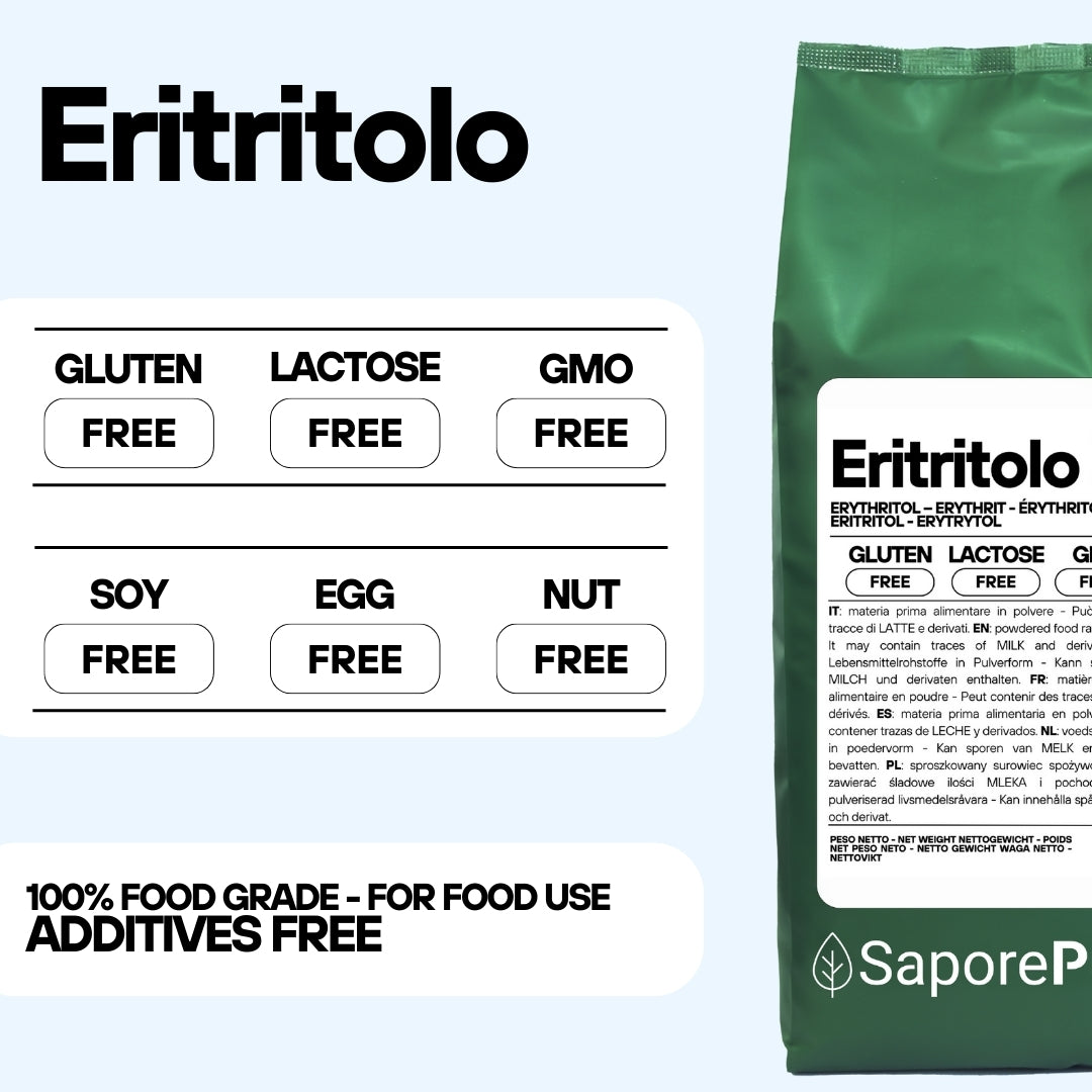 Eritritolo - Origine Francia - Dolcificante Naturale Zero Calorie