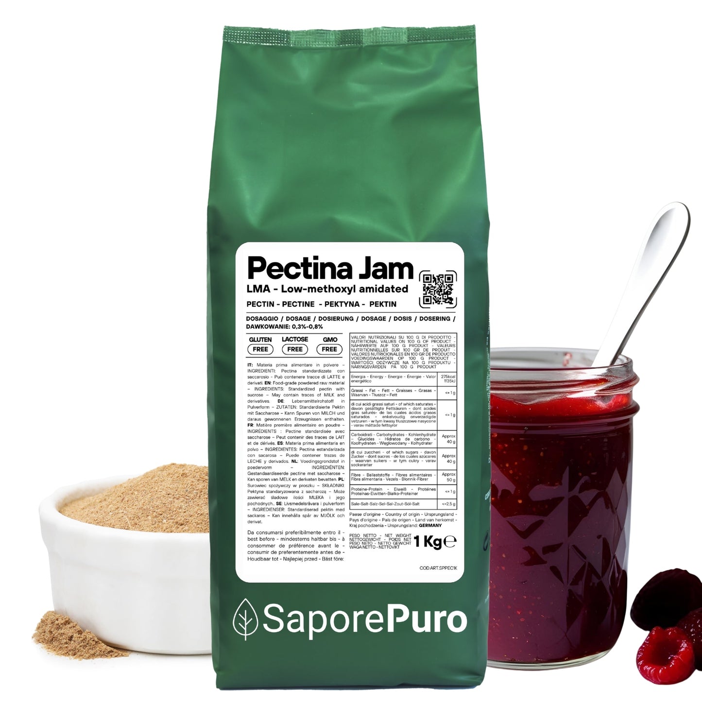 Pectina Jam - Basso Metossile E440ii - Marmellate e Gelatine Perfette