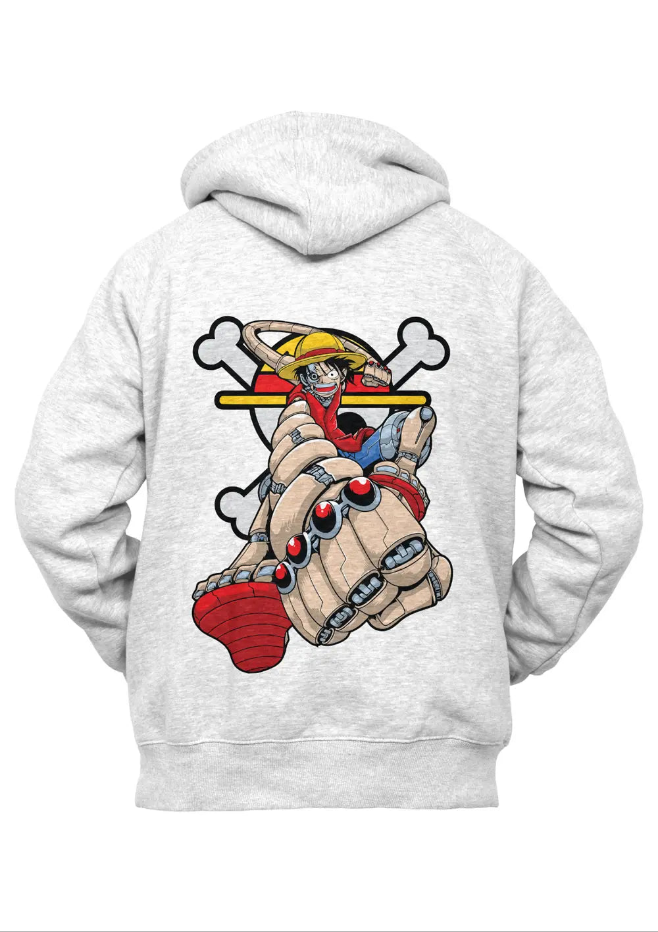 DOME - Felpa con Cappuccio Cyber Luffy Rubber One Piece