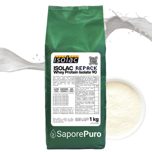 ISOLAC 9609 Aggl. -  Proteine Isolate del Latte Performanti - Riconfezionate -  90% di parte proteica - 1kg