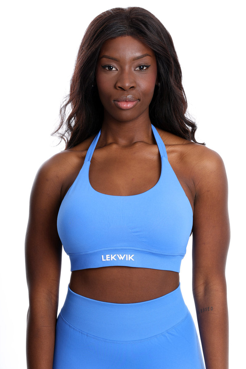 Top sportivo blu elettrico modello IMMO