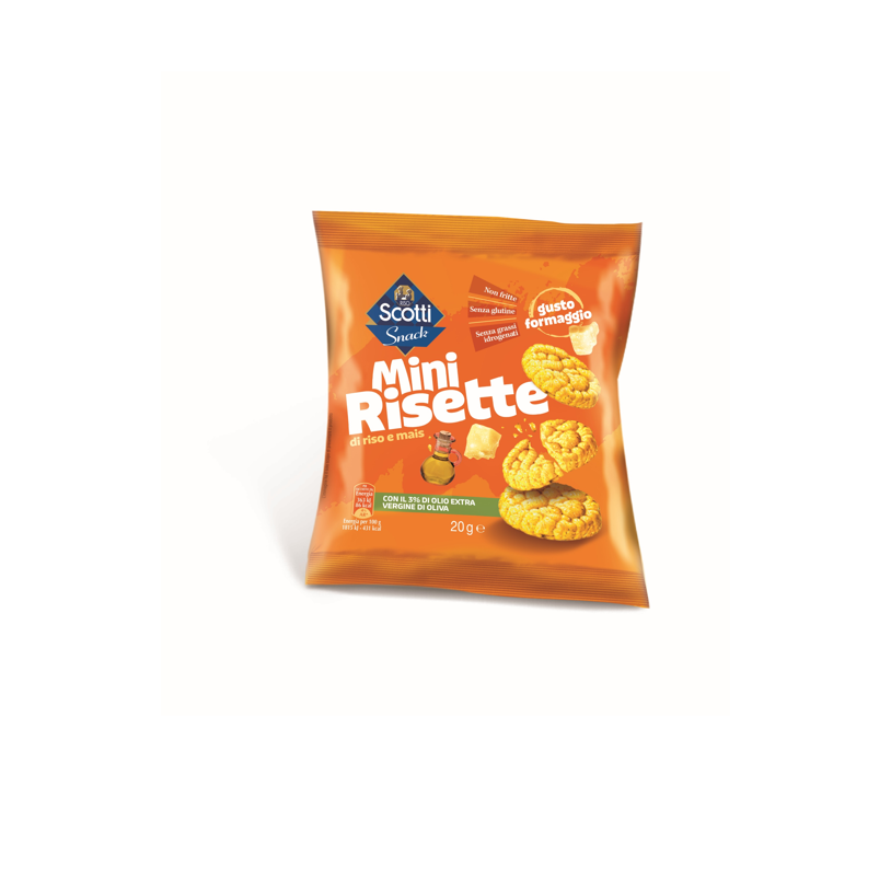 30 PACCHETTI MINIRISETTE FORMAGGIO RISO SCOTTI