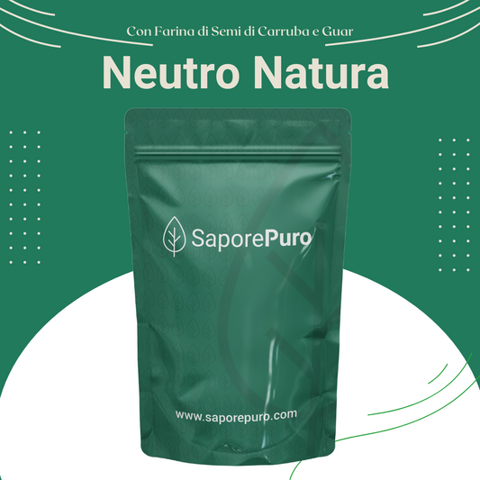Neutro Natura 5 per gelato - Stabilizzante Carruba / Guar senza emulsionanti per Gelati MADE IN ITALY - Ideale per Gelati base Latte