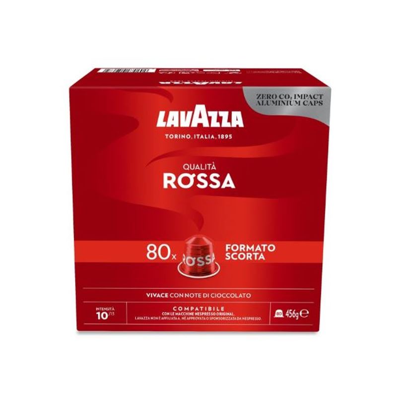 240 capsule Lavazza compatibili Nespresso in alluminio qualità rossa