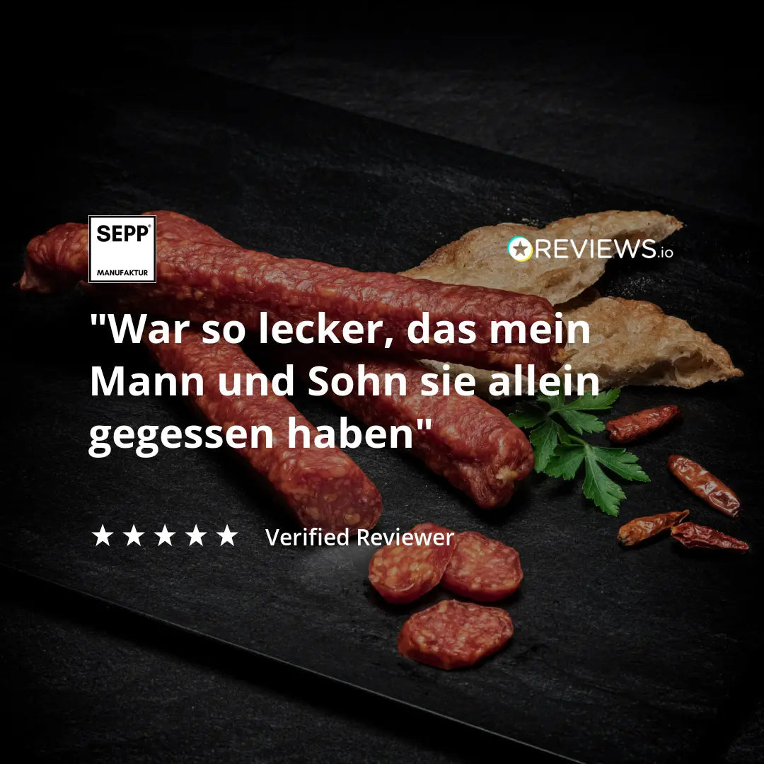 SEPP' Peperoncino-Kaminwurzen pikant (3 Stk.)