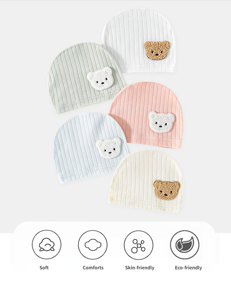 IRIS - Cappellini x Baby Modelli primaverili e autunnali 0-3 mesi. Boys & Girls 100% cotone. Accessori per neonati