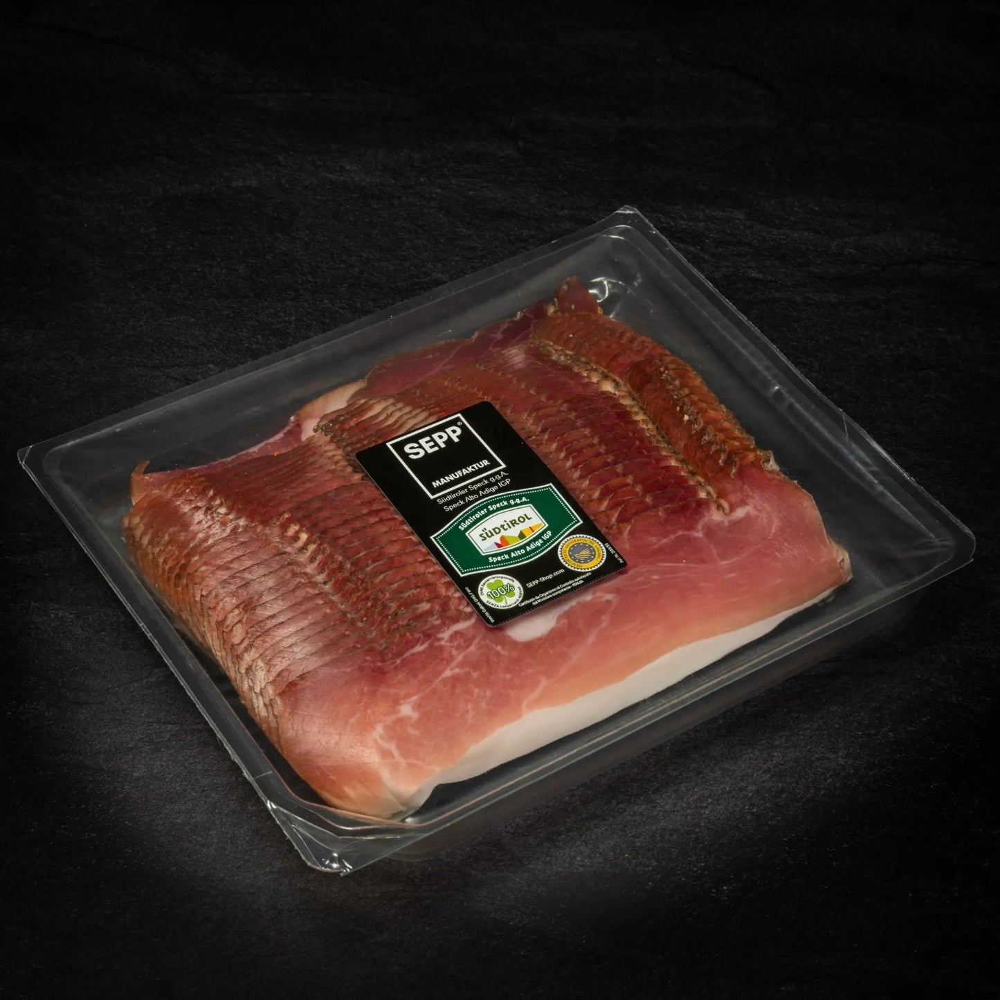 SEPP' Südtiroler Speck g.g.A. - 'Fein geschnitten' ohne Pökelsalz