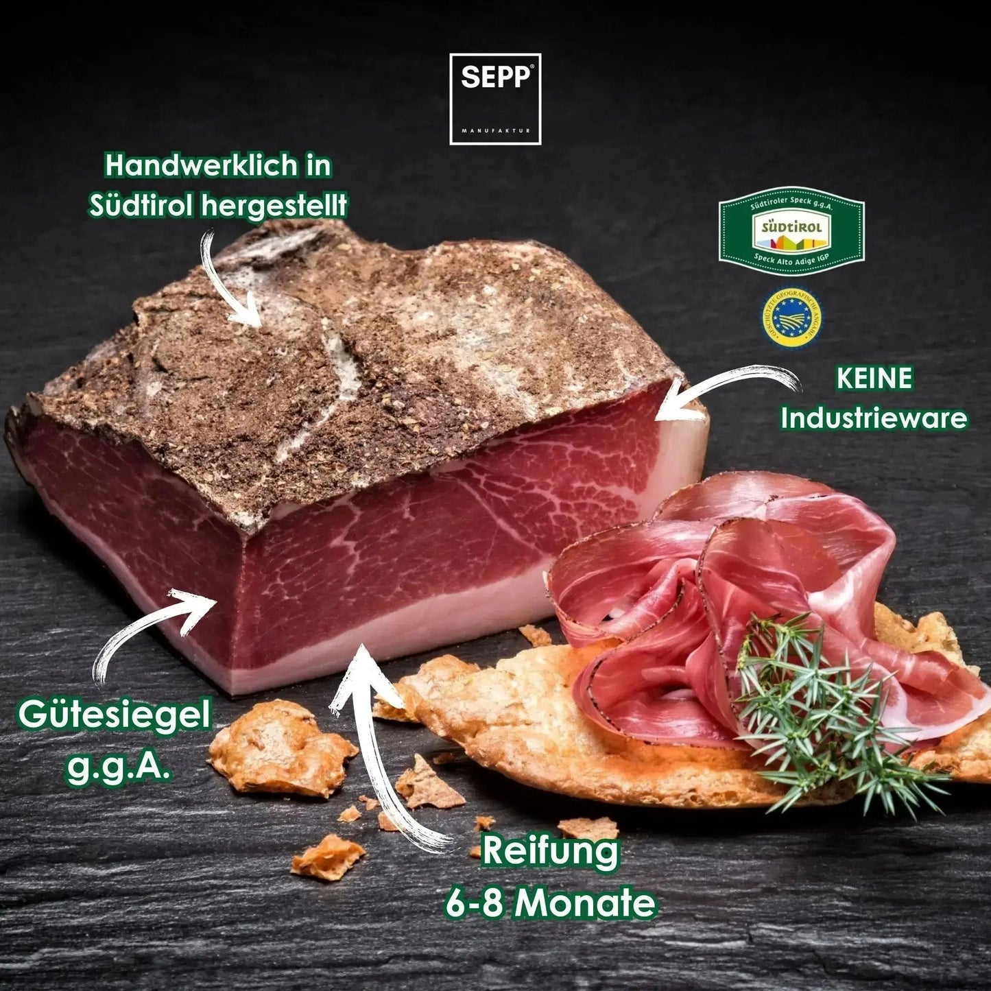 SEPP' Südtiroler Speck g.g.A. - 'Das Viertel'