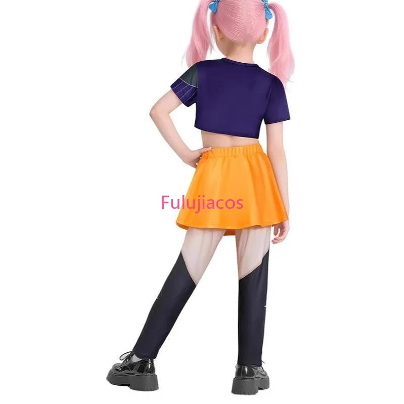 Eloise, Kpop Demon Hunters Cosplay Rumi Zoey Mira Cosplay Full Suit Kids Girls Style Kids Stage Performance Clothes Halloween (Copia)