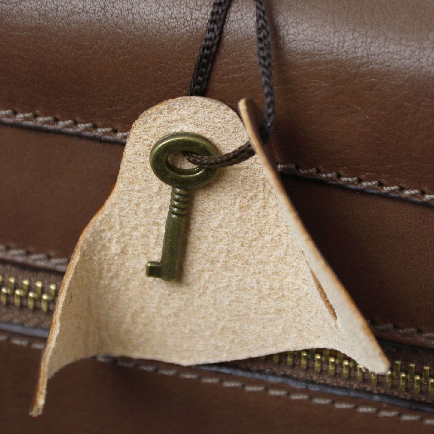 Cremona - 3 compartment matte leather briefcase | TL142448