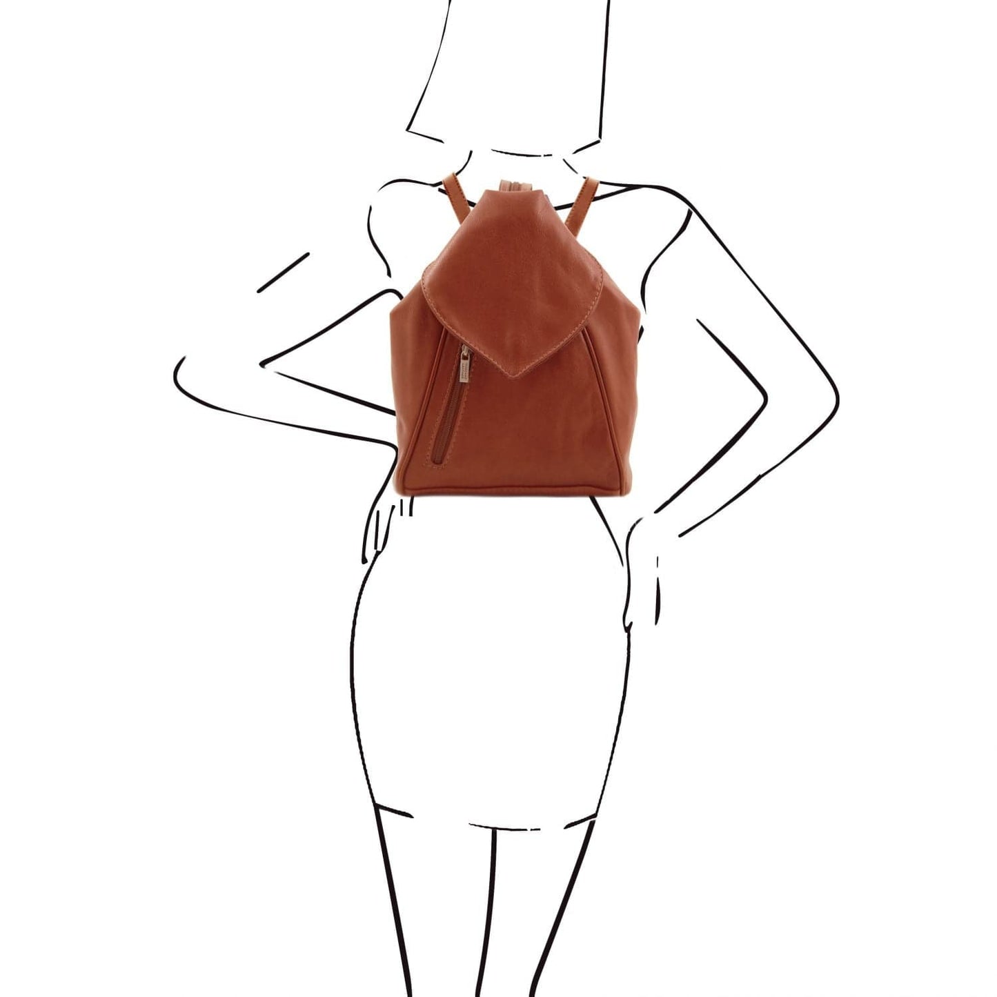 Delhi - Leather backpack | TL140962