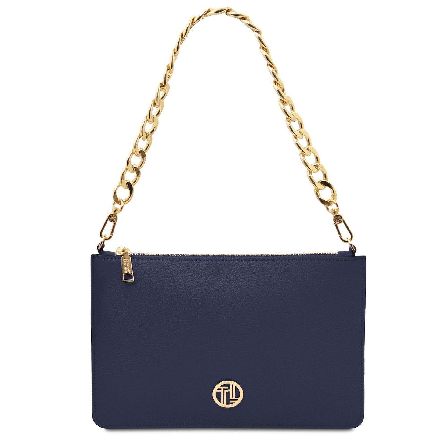 Diva - Leather Pouch Clutch With Chain Strap | TL142461