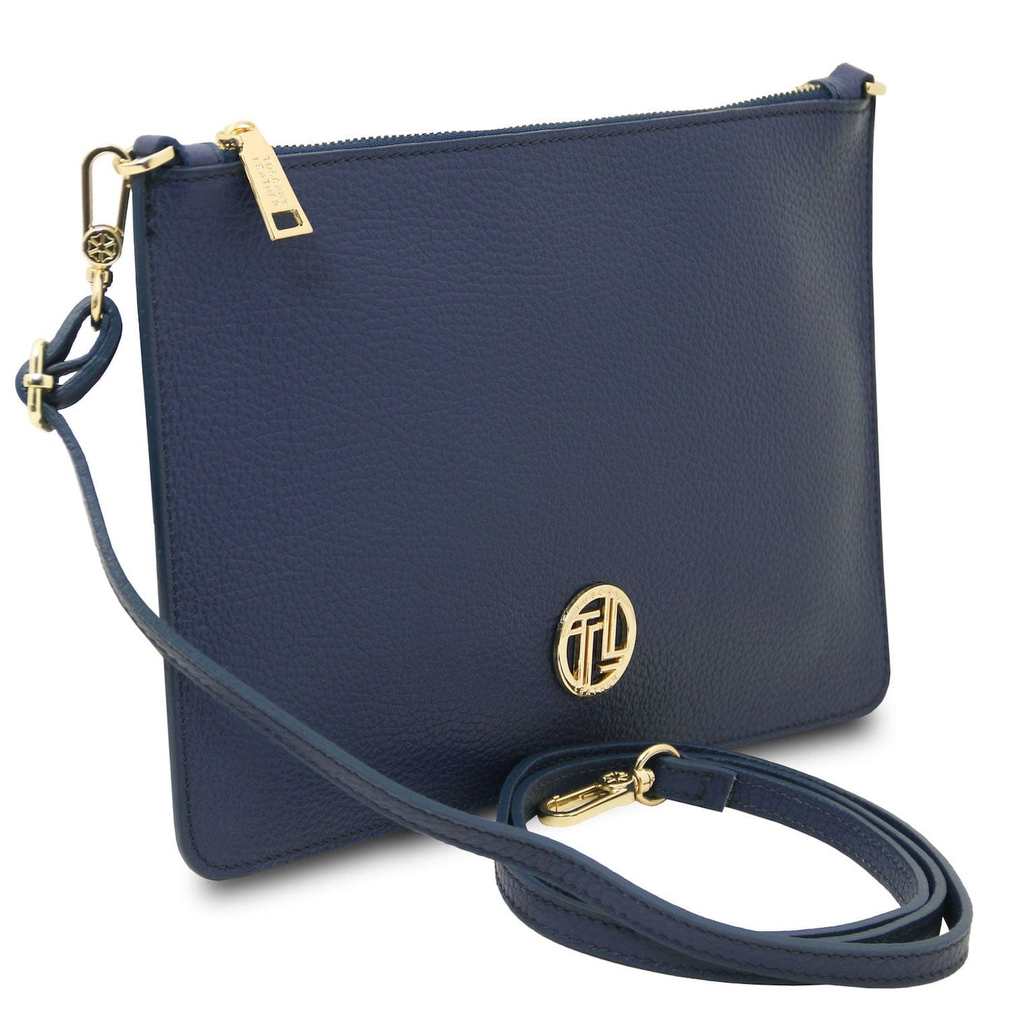 Diva - Leather Pouch Clutch With Chain Strap | TL142461