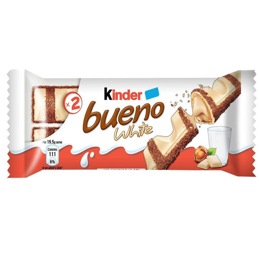 30 PACCHETTI KINDER BUENO WHITE FERRERO GR.40