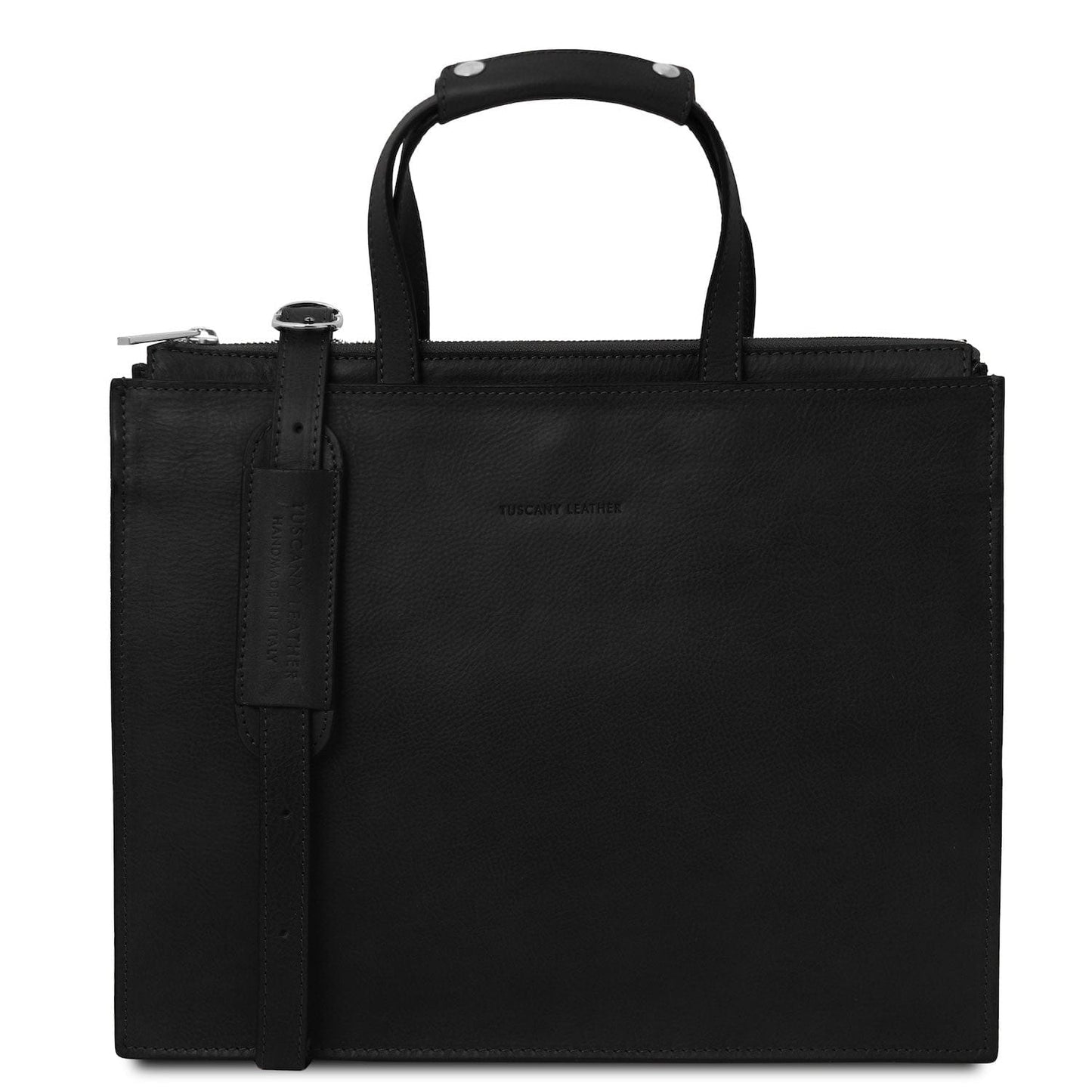 Palermo - Italian leather 3-compartment briefcase for women | TL142452