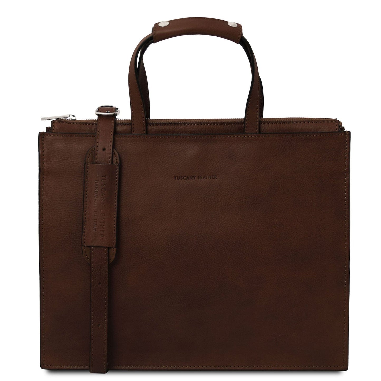 Palermo - Italian leather 3-compartment briefcase for women | TL142452