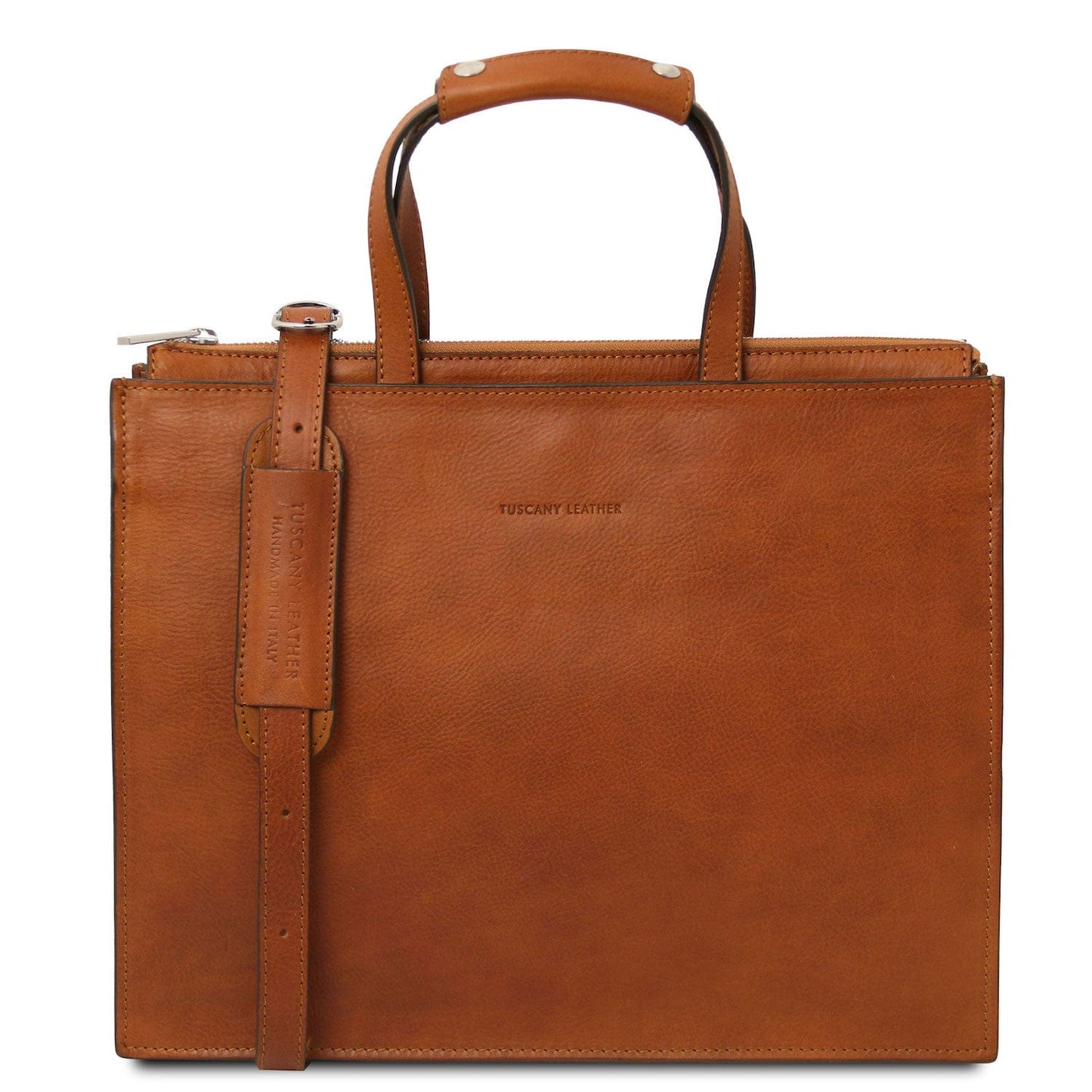 Palermo - Italian leather 3-compartment briefcase for women | TL142452