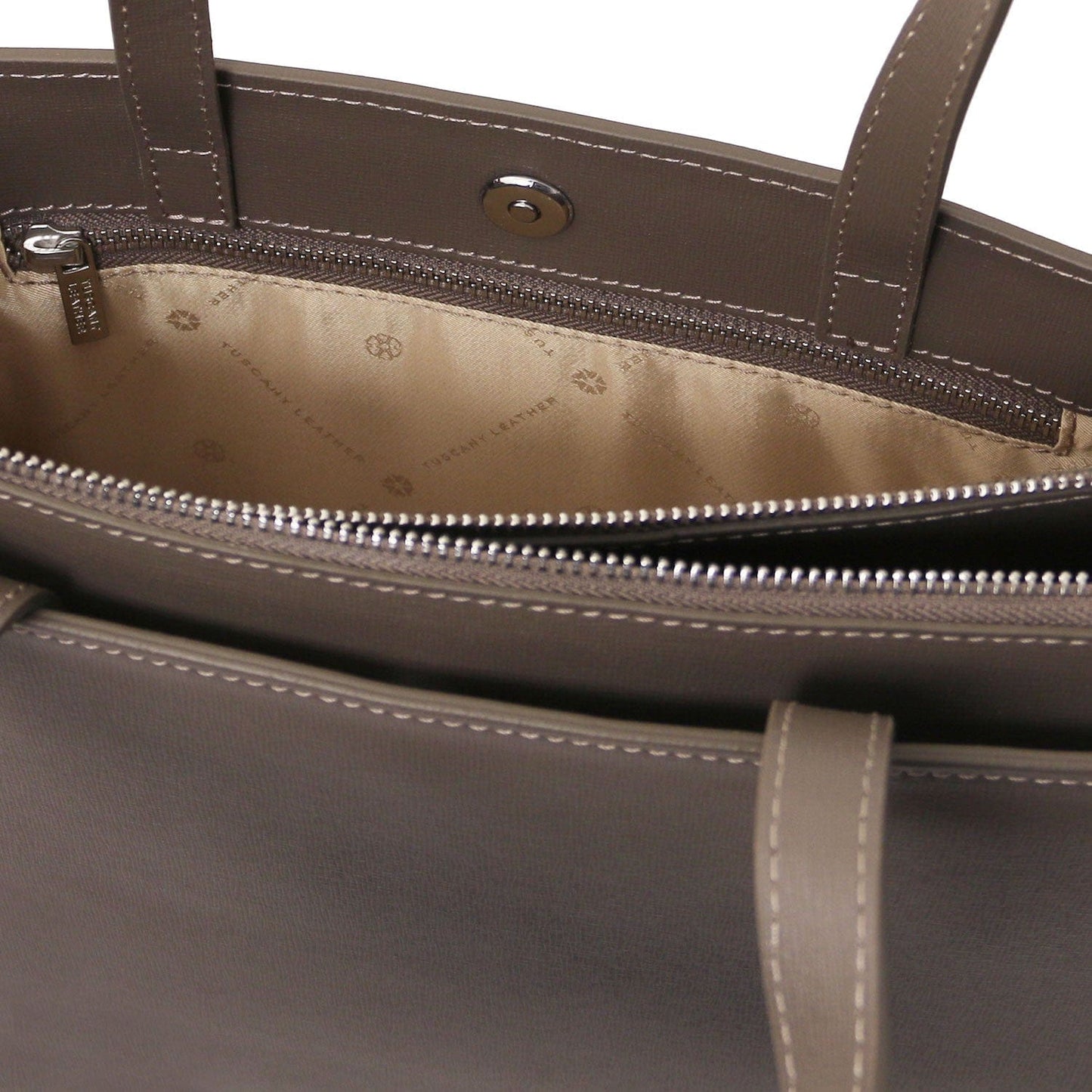 Palermo - Saffiano Italian leather briefcase 3-compartment for women | TL141369