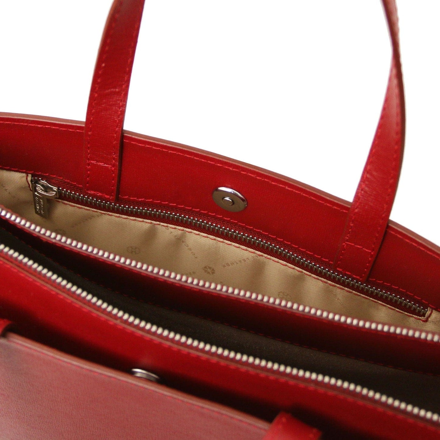 Palermo - Saffiano Italian leather briefcase 3-compartment for women | TL141369