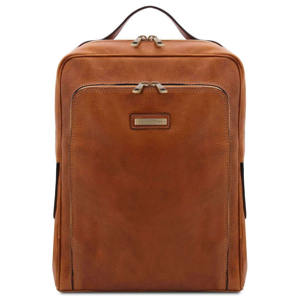Bangkok - Matte leather laptop backpack | TL141793