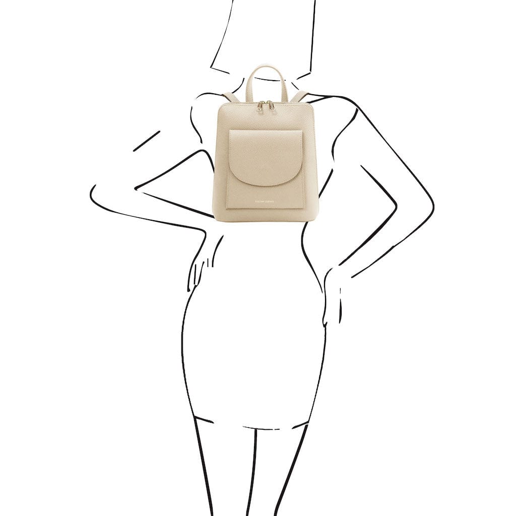 TL Bag - Small Convertible Leather Backpack For Women | TL142092