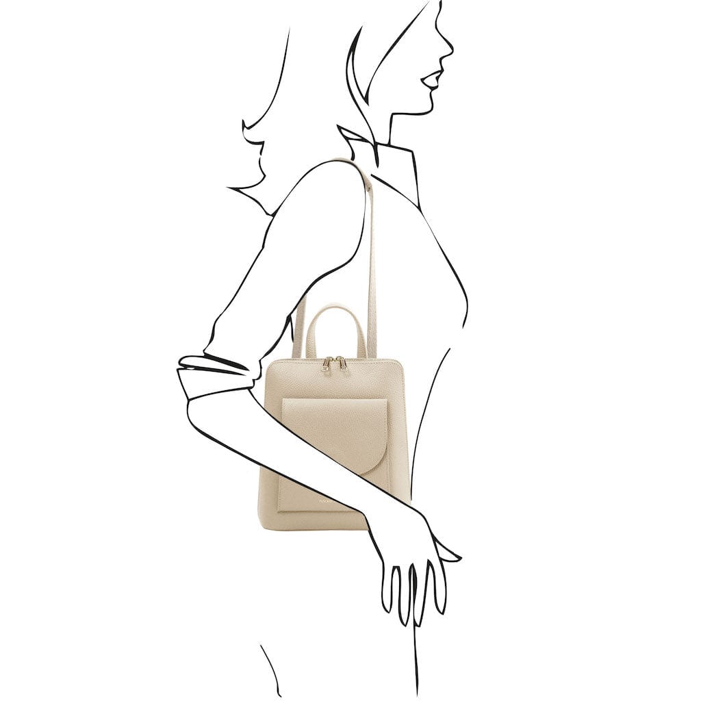 TL Bag - Small Convertible Leather Backpack For Women | TL142092