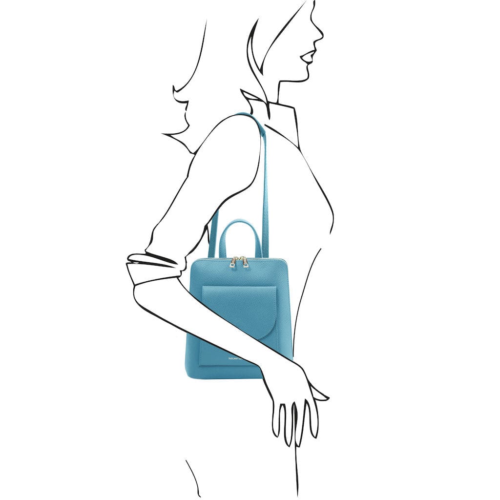 TL Bag - Small Convertible Leather Backpack For Women | TL142092