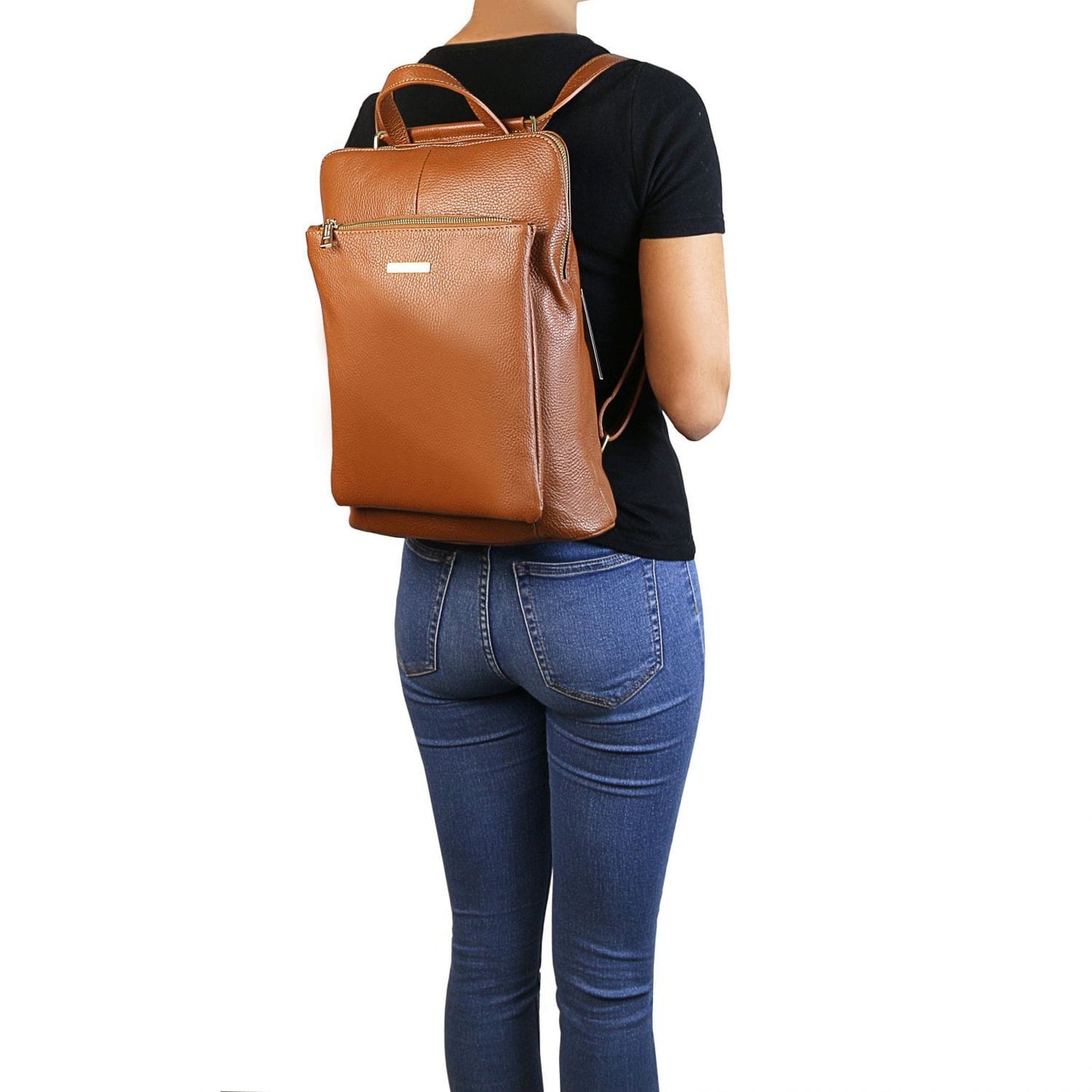 TL Bag - Soft leather backpack for women - 2-in-1 convertible backpack shoulder bag | TL141682