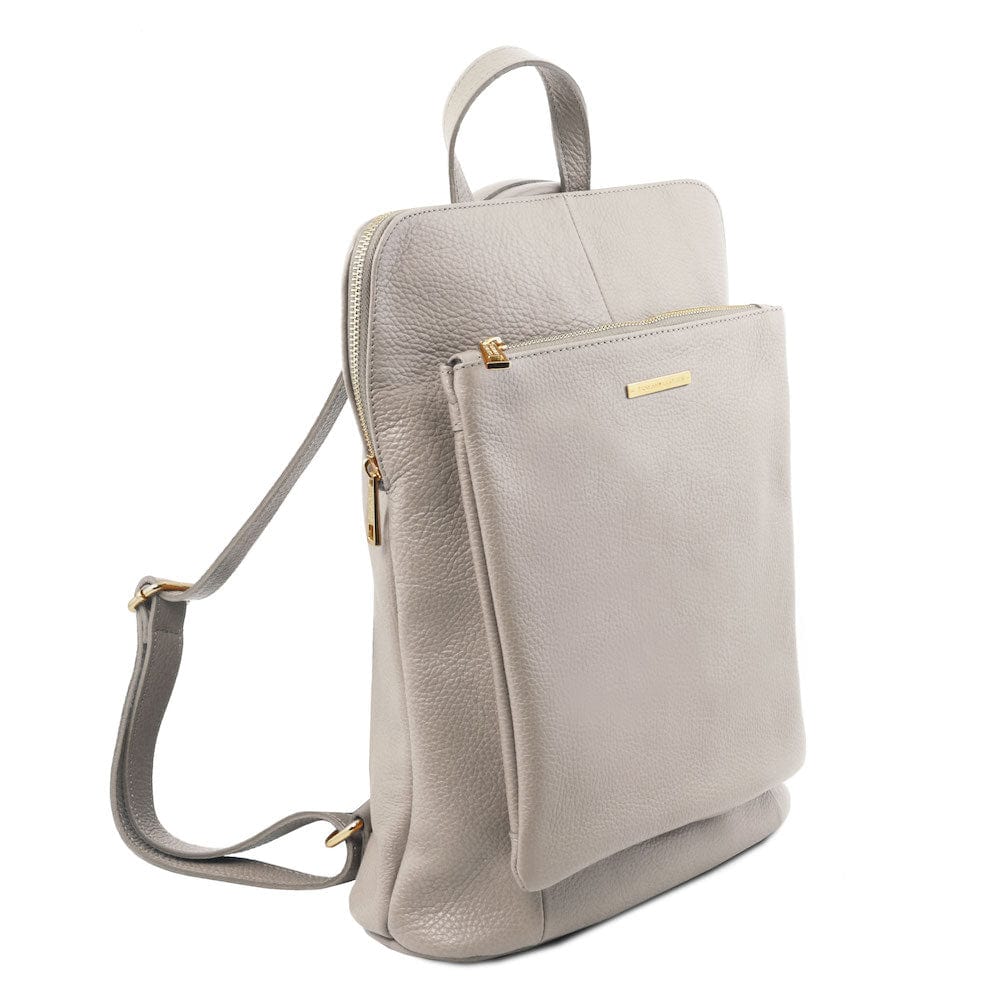 TL Bag - Soft leather backpack for women - 2-in-1 convertible backpack shoulder bag | TL141682
