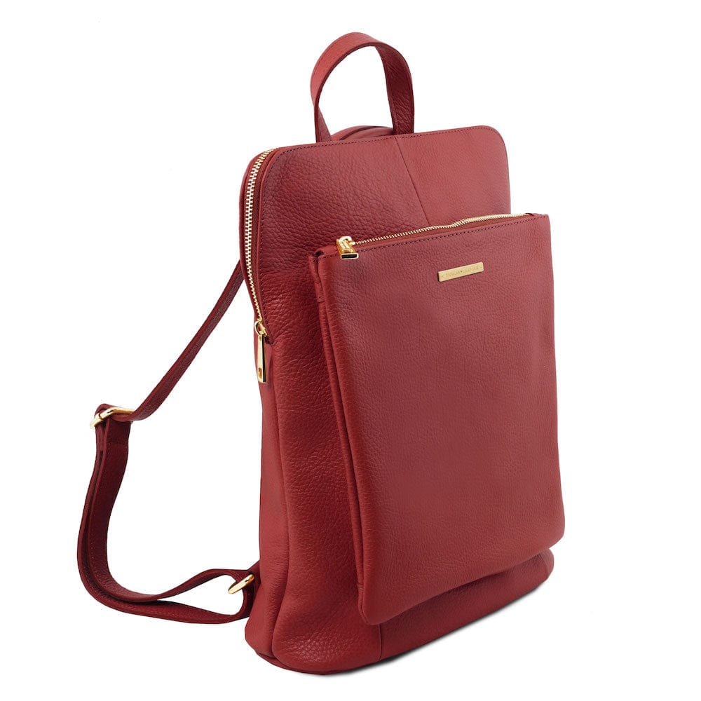 TL Bag - Soft leather backpack for women - 2-in-1 convertible backpack shoulder bag | TL141682