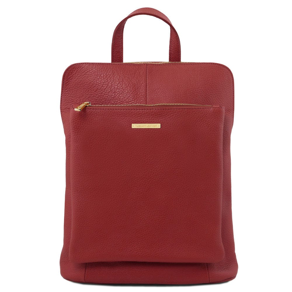 TL Bag - Soft leather backpack for women - 2-in-1 convertible backpack shoulder bag | TL141682