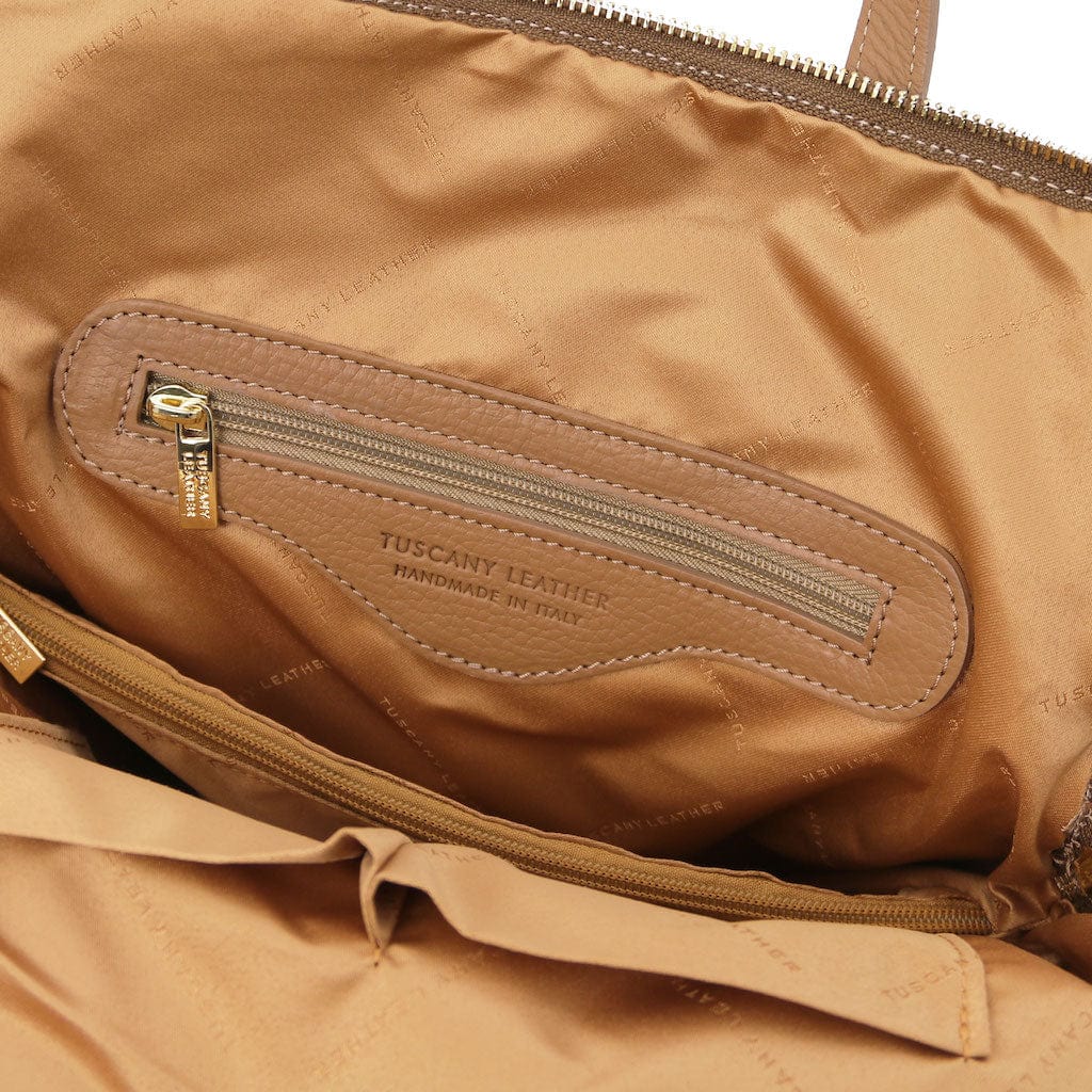 TL Bag - Soft leather backpack for women - 2-in-1 convertible backpack shoulder bag | TL141682