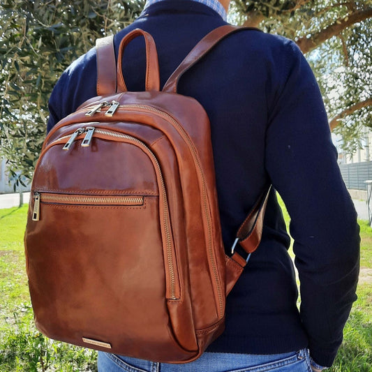 Perth - 2 Compartment leather backpack | TL142049