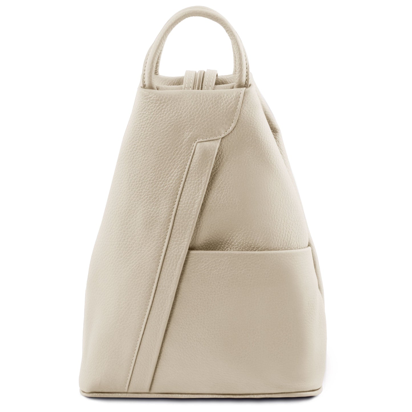 Shanghai - Italian leather backpack - pebbled leather | TL141881