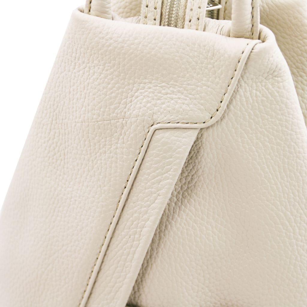 Shanghai - Italian leather backpack - pebbled leather | TL141881