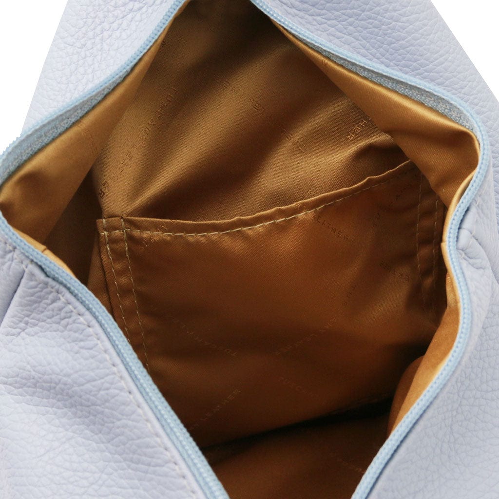 Shanghai - Italian leather backpack - pebbled leather | TL141881