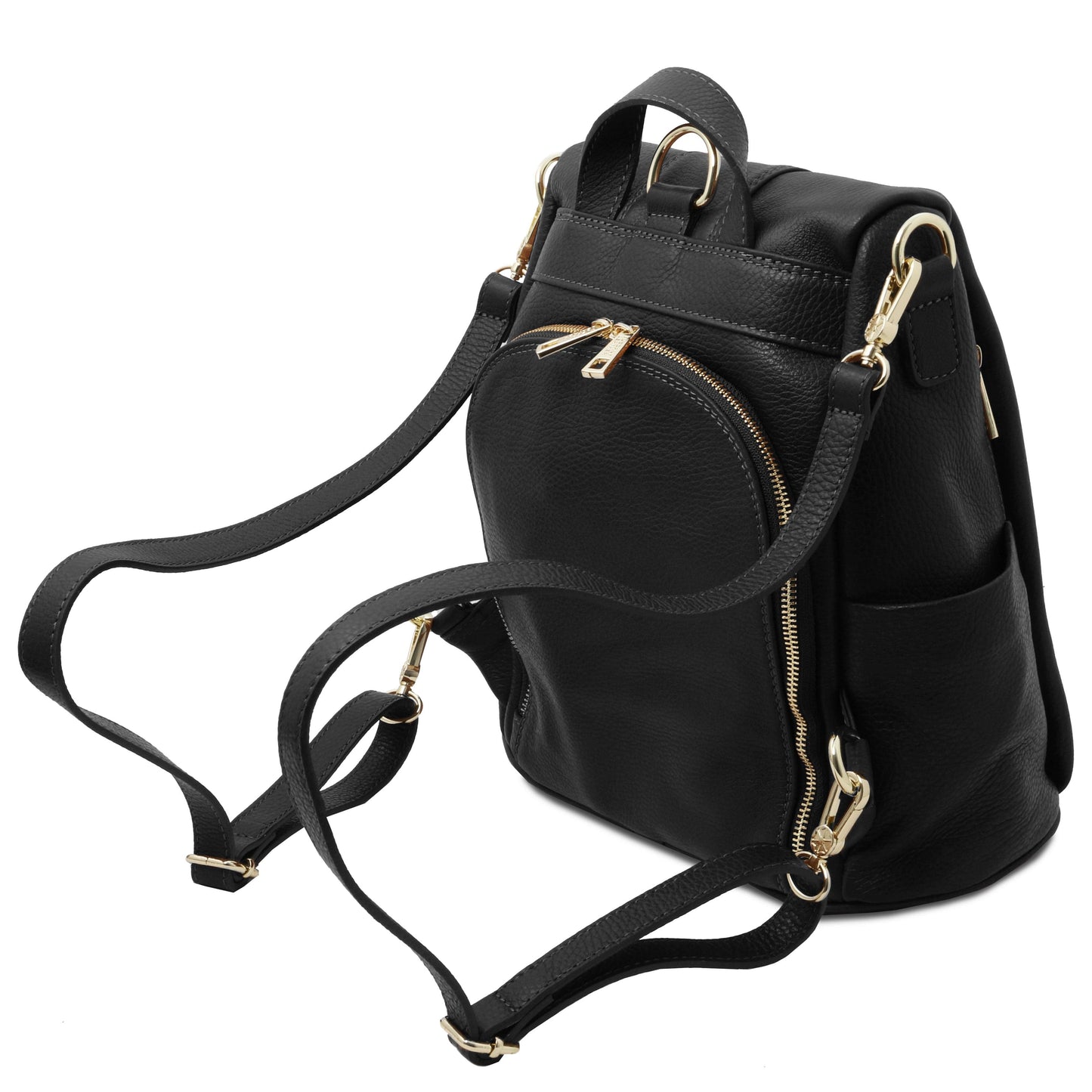 TL Bag - Soft leather backpack - convertible 2-in-1 backpack shoulder bag | TL142138