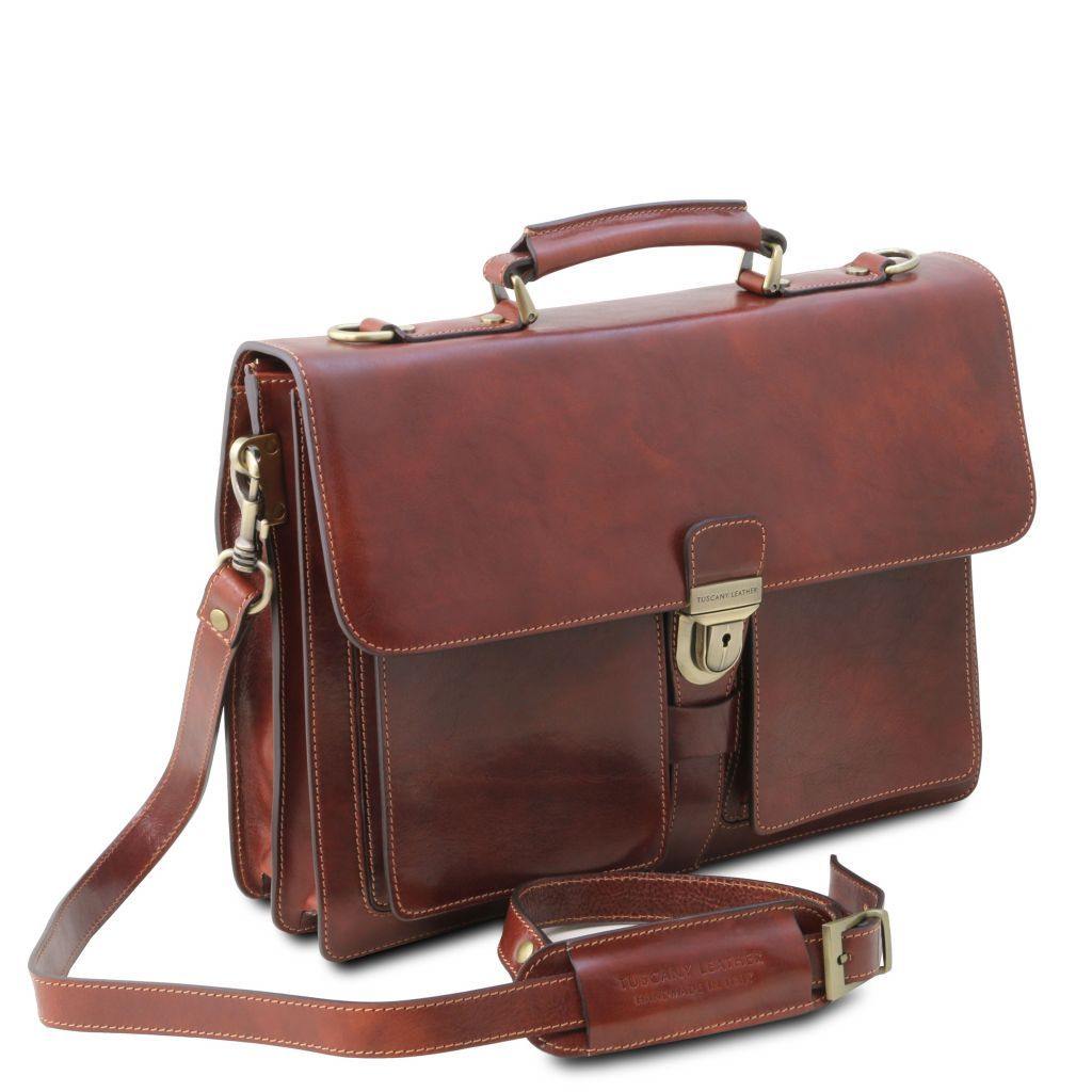 Assisi - Leather briefcase 3 compartments | TL141825