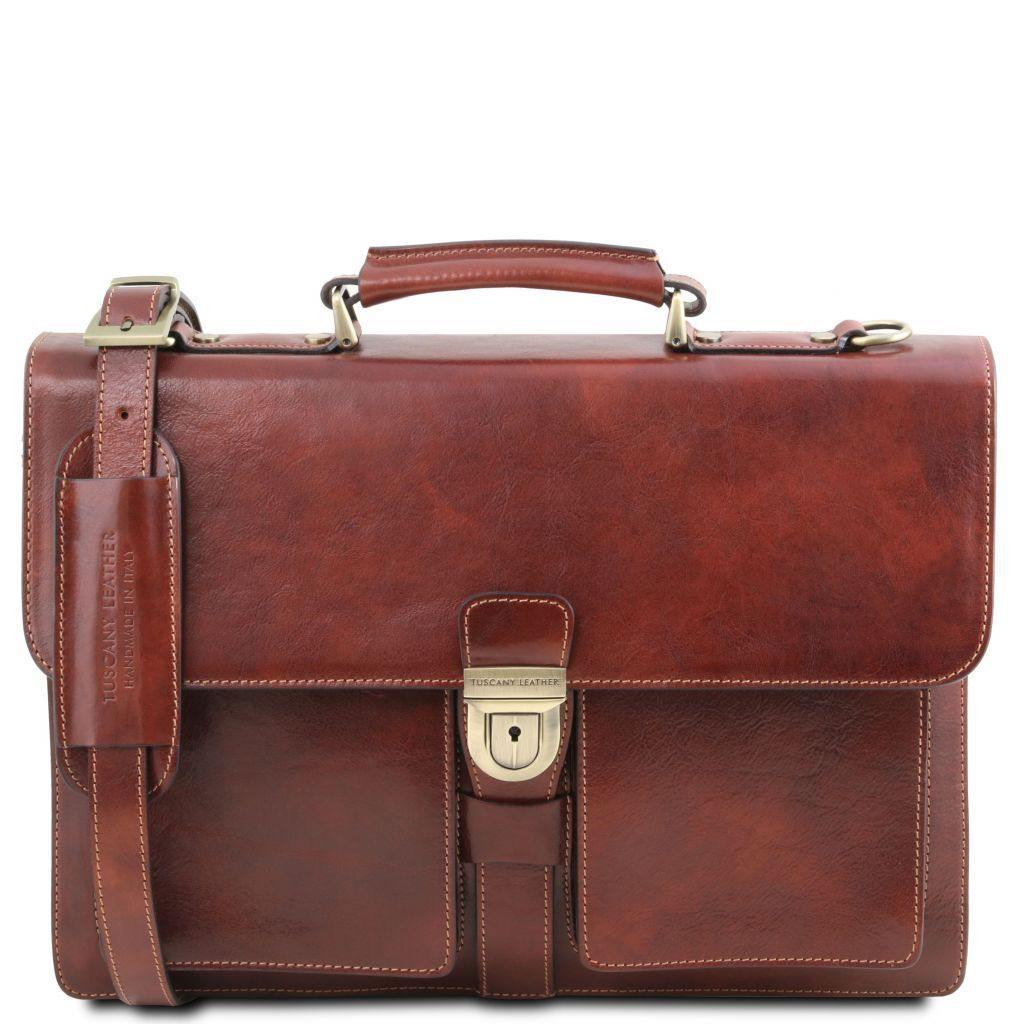 Assisi - Leather briefcase 3 compartments | TL141825