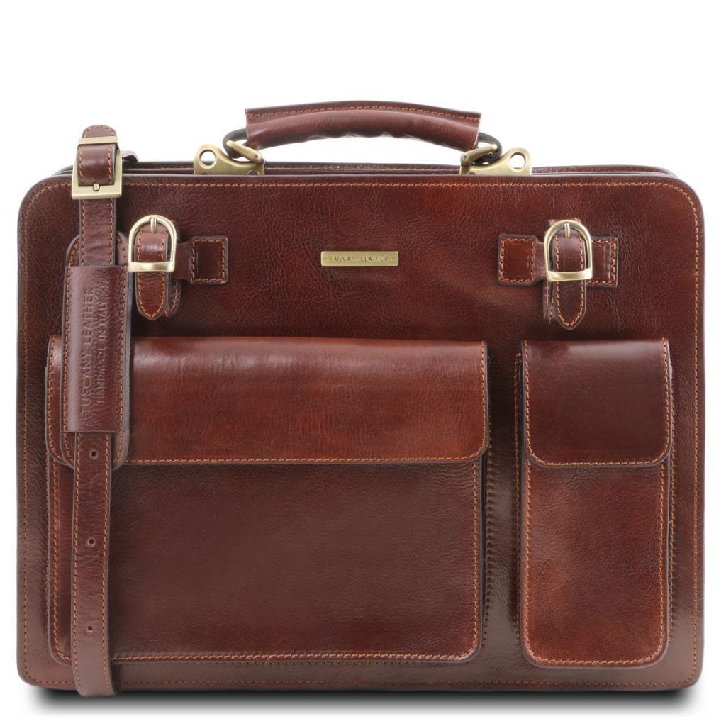 Venezia - Leather briefcase 2 compartments | TL141268